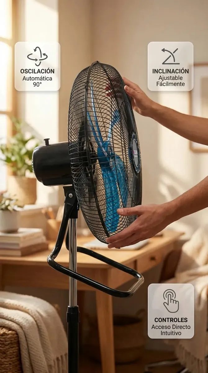 Ventilador 3 En 1 Pie Pared Turbo 18 Pulgadas 100w