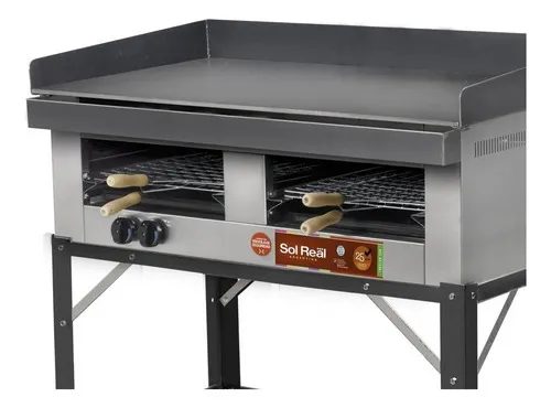 Plancha Lomitera Sol Real 100 Cm Hamburguesera Gev