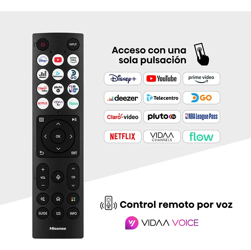 Smart Tv Hisense Led  50'' 4K Vidaa 50A6N