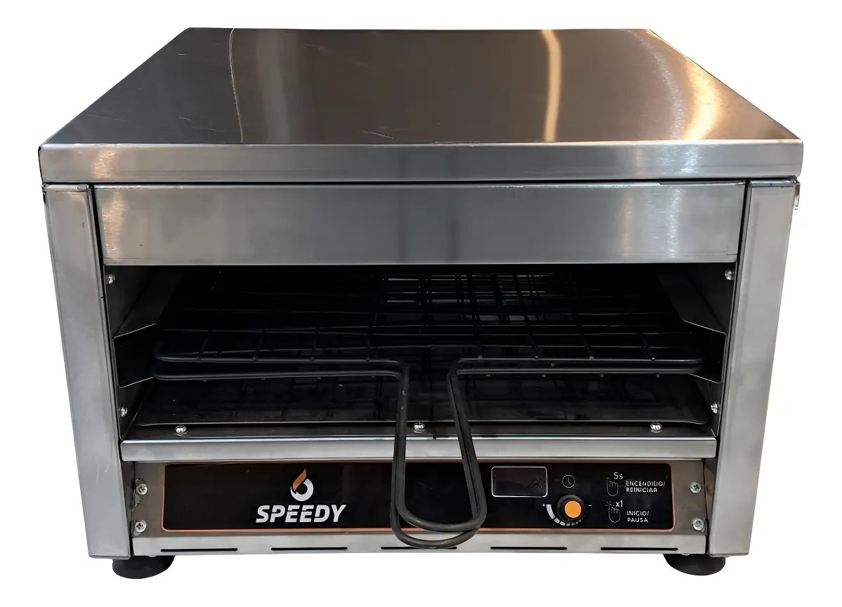 Tostadora Eléctrica Automática Carlitero Speedy Digital Gris