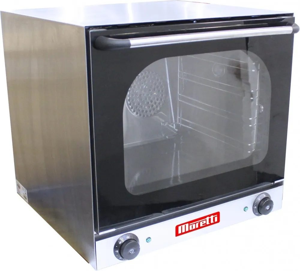 Horno Convector Moretti 4 Bandejas 44x32 Con Base Desarmable