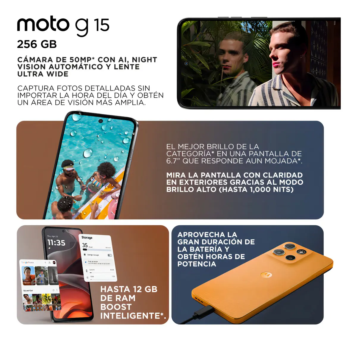 Motorola Moto G15 256gb 4gb Ram Verde