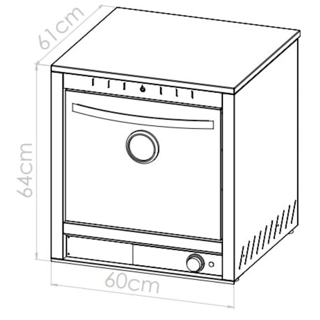 Horno Eléctrico Pizzero Tres Estantes Speedy Grill