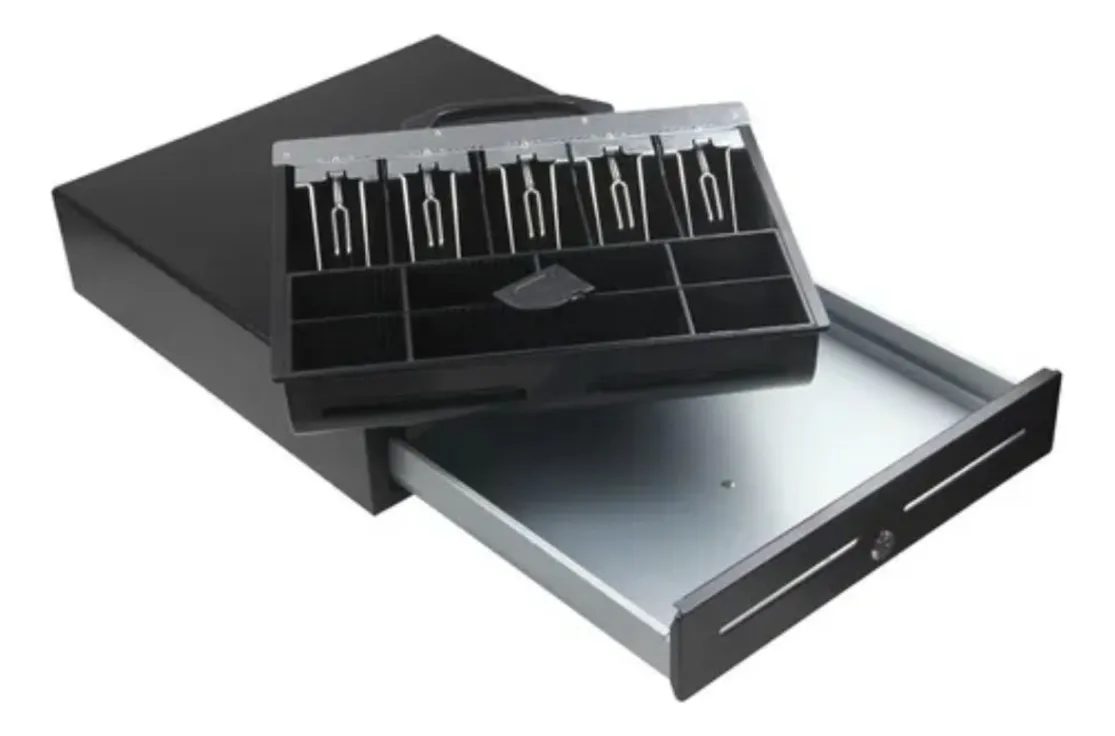Gaveta Cajón Monedero Caja Dinero 41x42x10 Cm Kretz Rj11 Negro