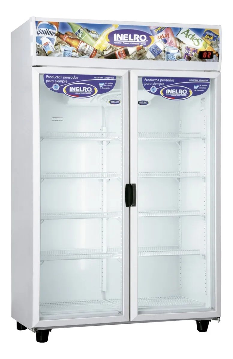 Heladera Exhibidora Vertical Mt980 2 Puertas (980 Lts)