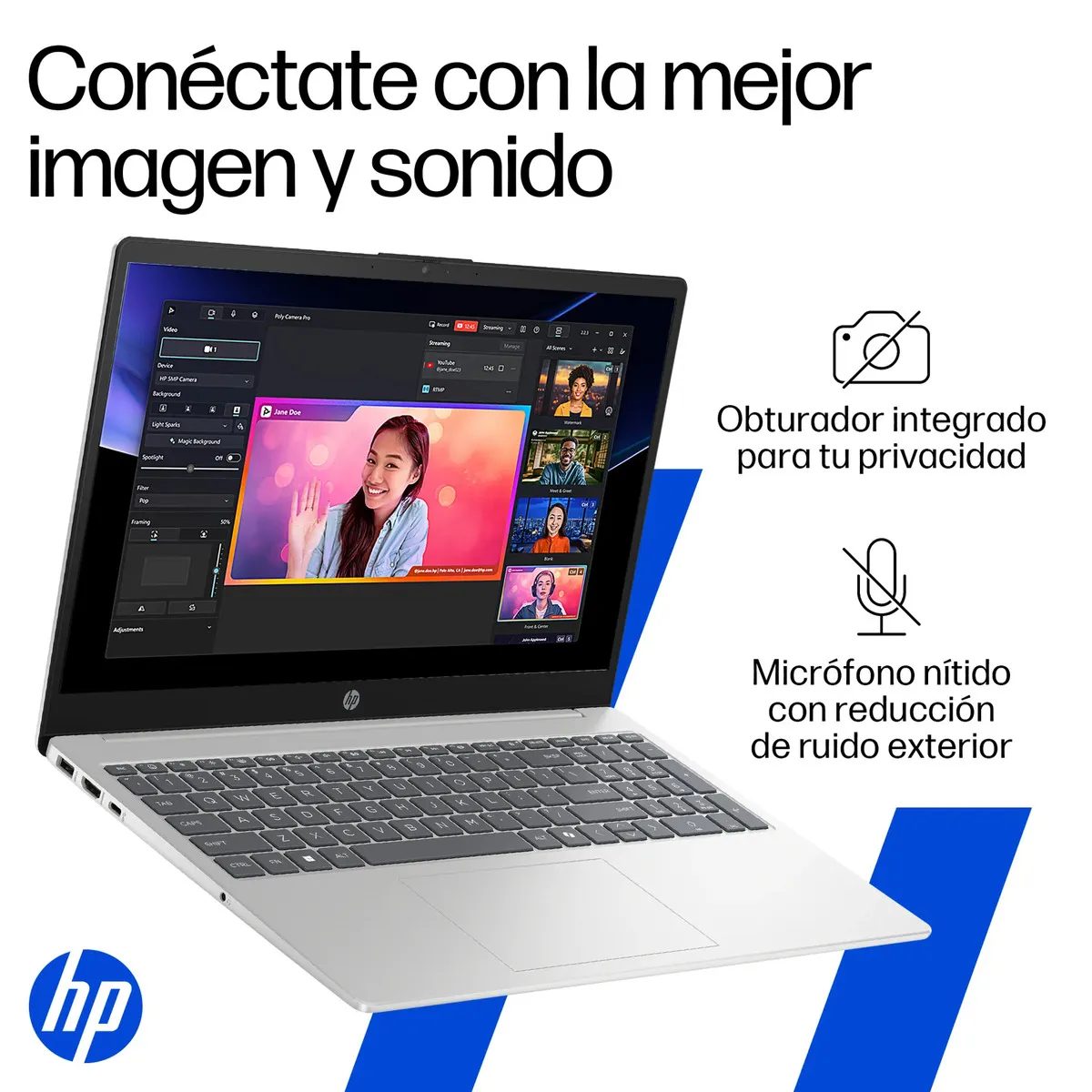 Notebook HP 15-fd0331la Intel Core 3 8GB RAM 512GB SSD 15,6" FHD Windows 11 Home