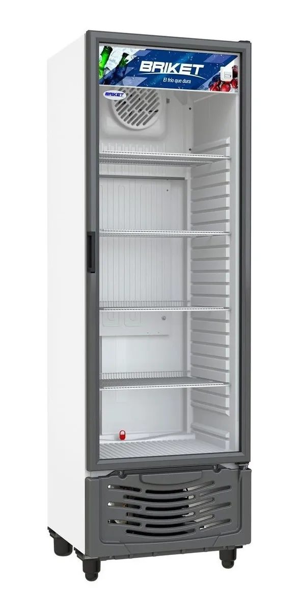Heladera Exhibidora Vertical Briket Master 4300 417 Lts