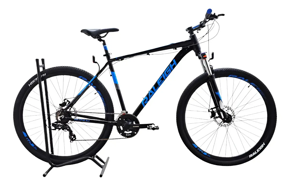 Bicicleta Mountain Bike Raleigh Mojave 2.0 Rodado 29 Color Negro/Azul Tamaño del cuadro 19