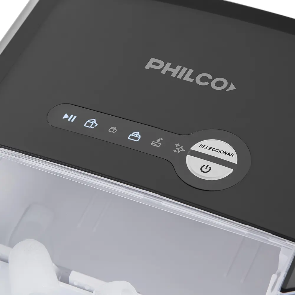 Fábrica De Hielo Philco Imb23php 2 Medidas Color Negro