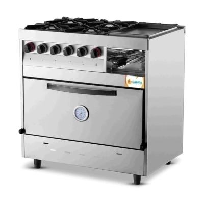 Cocina Industrial Danda Multiple 4 Hornallas Tostadora y Plancha
