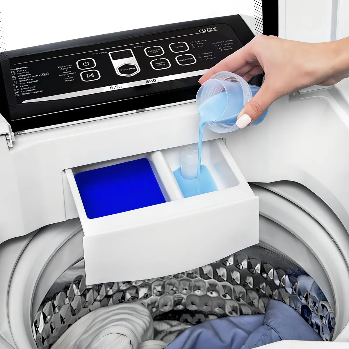 Lavarropas Drean Concept Neo Fuzzy 658 B color blanco