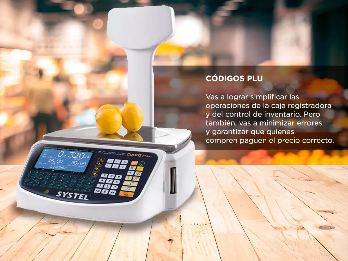 Balanza Comercial Systel Cuora Max ST 30kg Mastil Ticket Digital USB Software PC Reportes