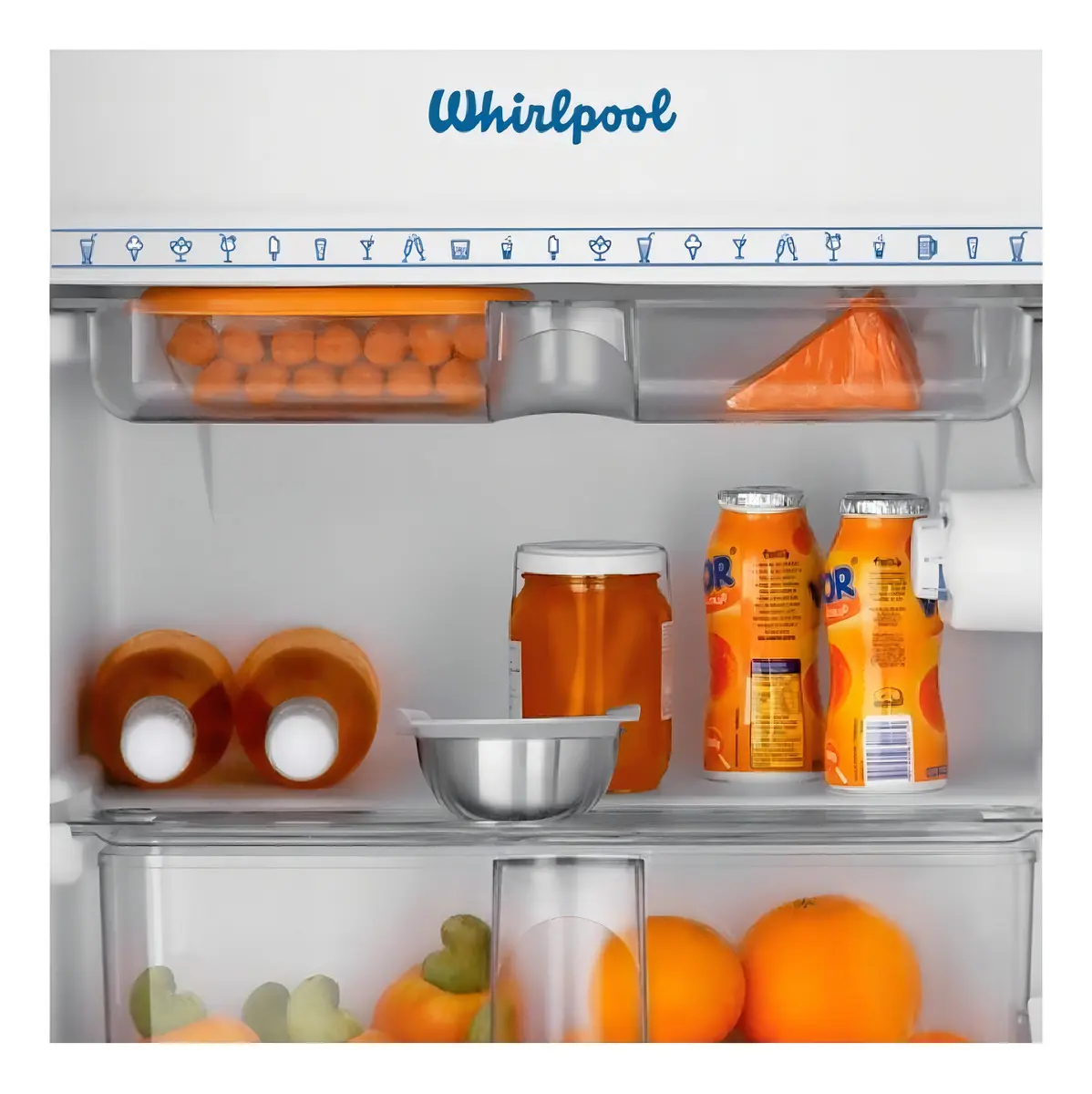 Heladera Minibar Vintage con compresor a gas WRA09R3 Roja 76 Litros
