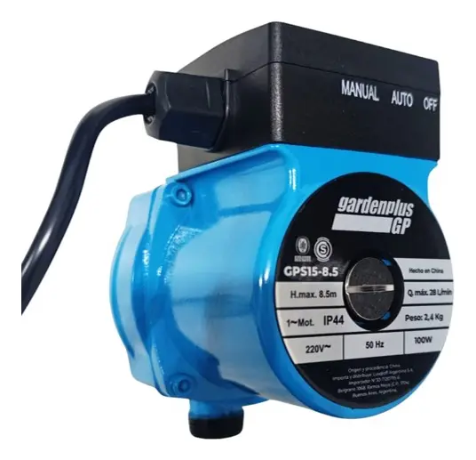Bomba Presurizadora 2 Baños Garden Plus By Lusqtoff 100w