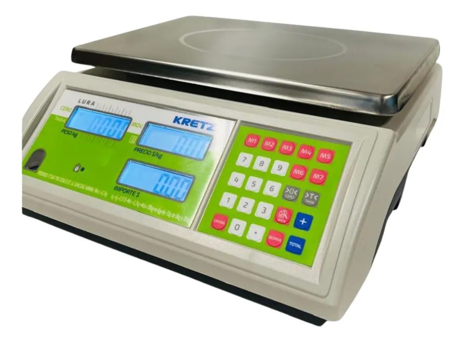 Balanza Comercial Kretz Lura 30 Kg Visor Bajo Sin Mastil