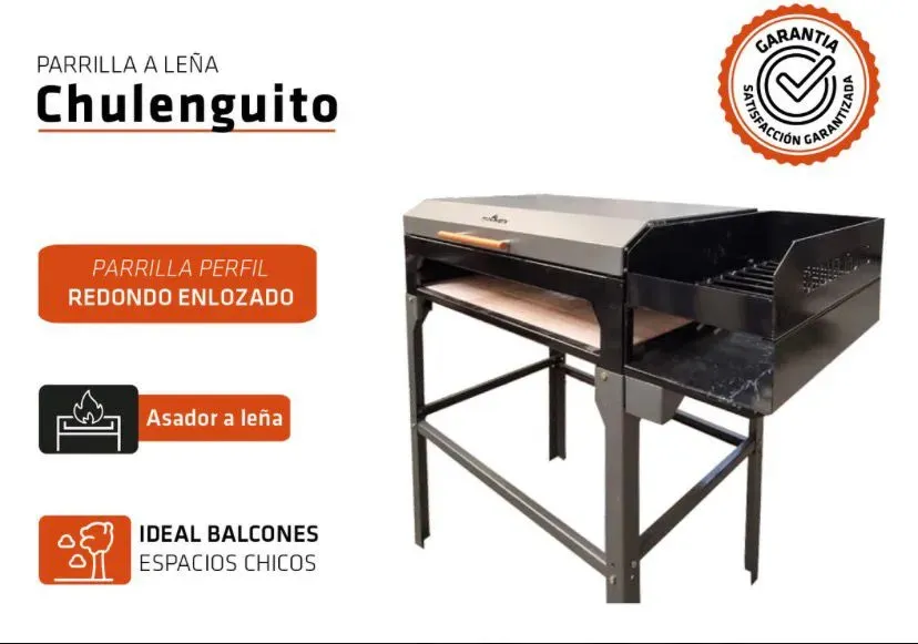 Parrilla Tromen Chulenguito A Leña Con Tapa