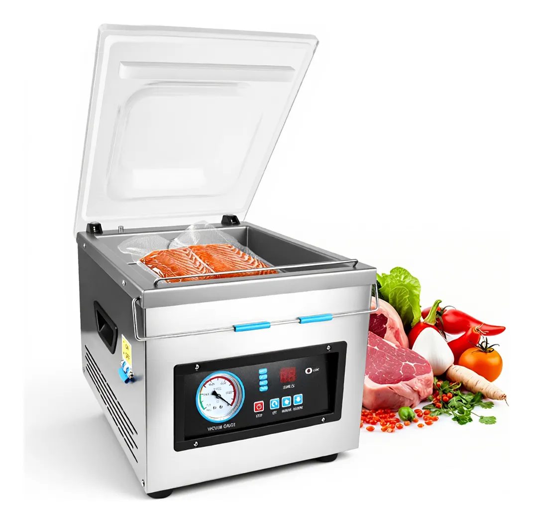 Envasadora Vacío Selladora Industrial 380w Acero Inoxidable